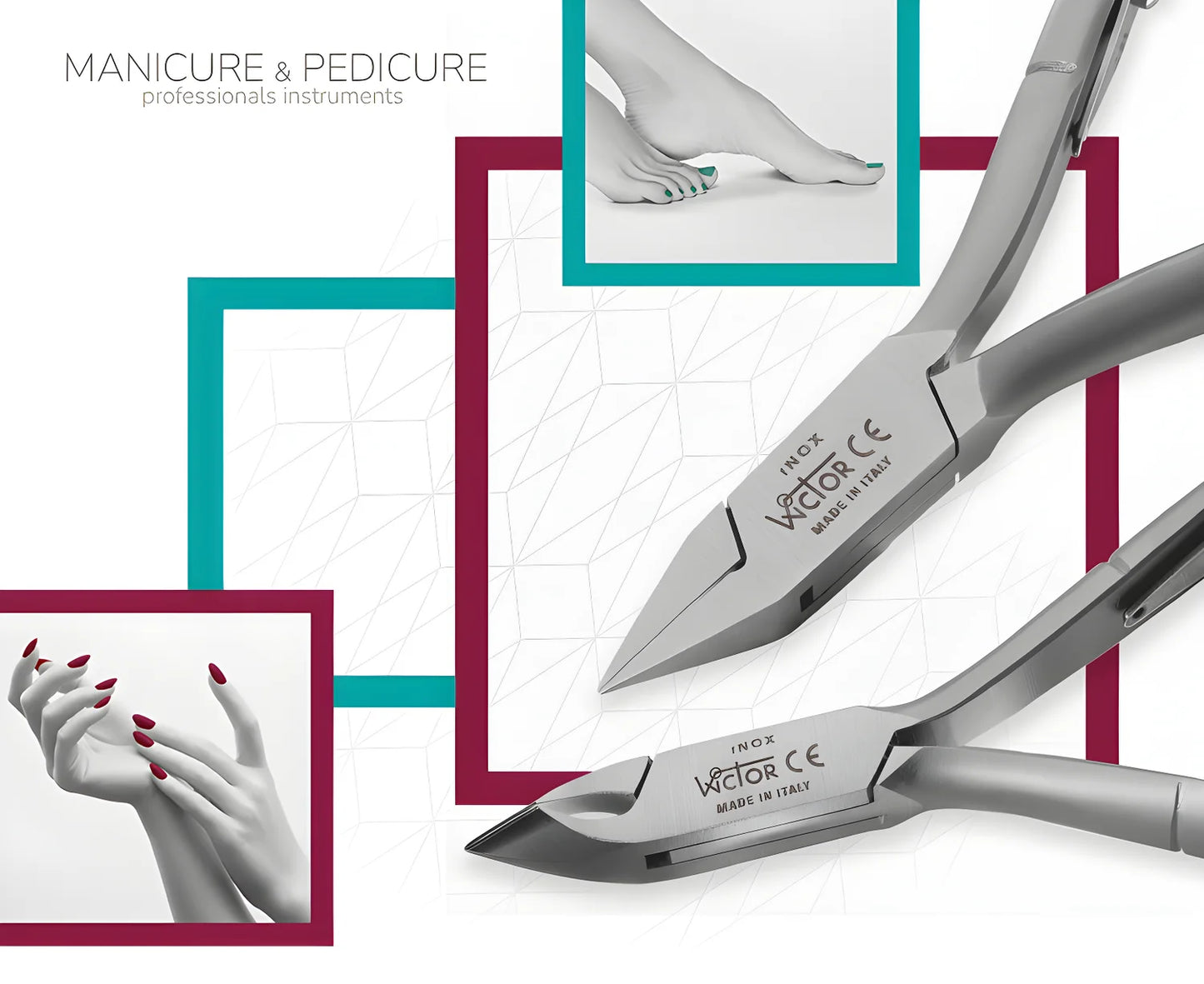 Atrezzo spingi pelle due usi manicure pedicure inox 5195