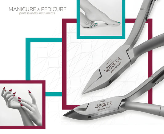 Atrezzo spingi pelle due usi manicure pedicure inox 5195