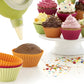Set di 4 stampi in silicone platinico per tartelette cm 12x3