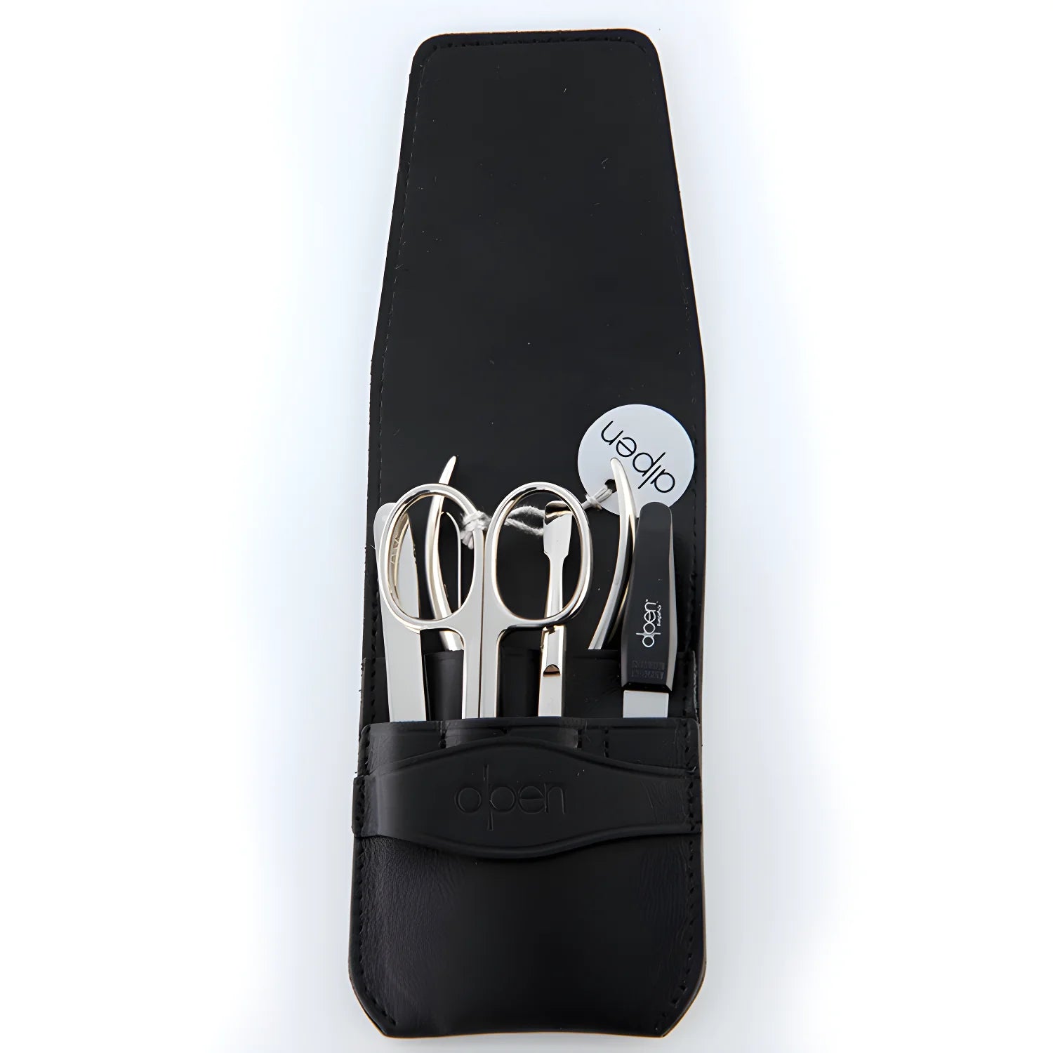 Alpen Set Manicure 5 pezzi inox astuccio pelle nero AP6842R