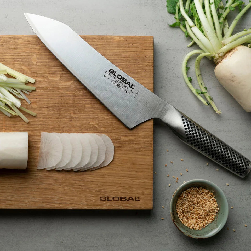 Coltello cucina Chef's orientale alveolato cm.18 Global G-83