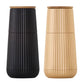 AdHoc set di pepiera e saliera Yoko in legno di rovere chiaro e scuro cm Ø4,6x7,75