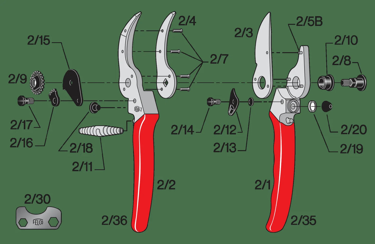 Felco ricambio lama per 2 - 3 - 4 - 11 - 400 e Popular F020203
