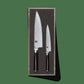 Kai Shun Set di due coltelli damascati DMS220, il coltello universale DM-0701, e il coltello trinciante da cuoco DM-0706