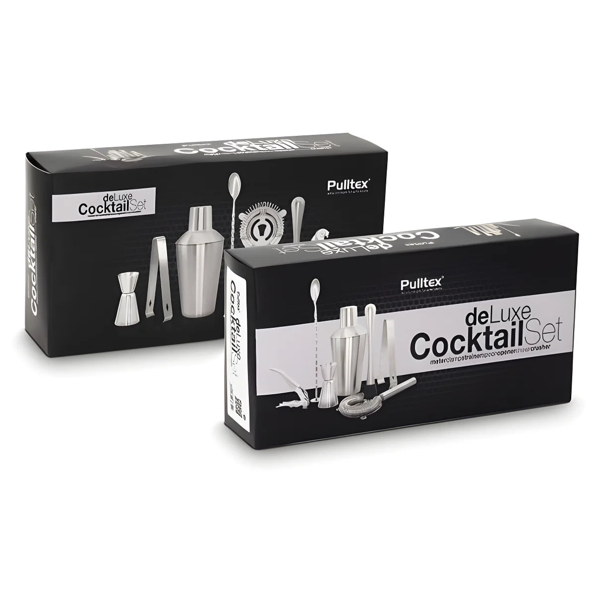 Pulltex Set barman cocktail inox Basic a 3 pezzi cm 23x17x11