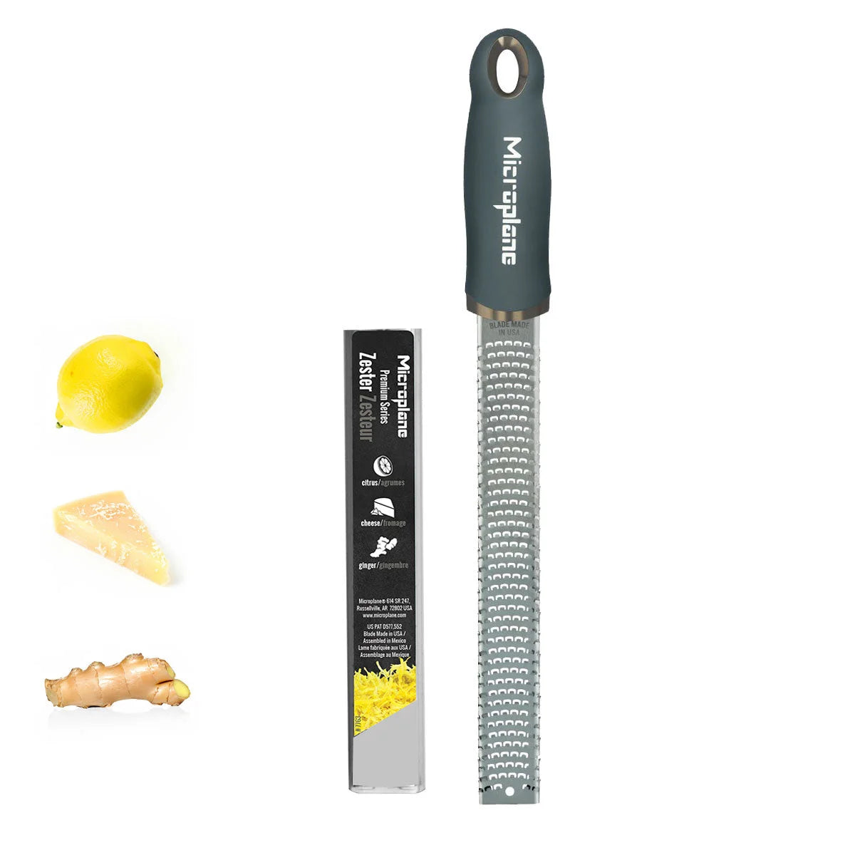 Microplane Grattugia Zester Grigio Antracite 46743