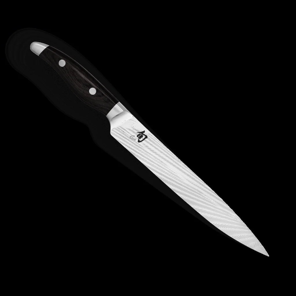 Kai Shun Nagare Black Coltello damascato trinciante stretto cm 23 NDC-0704S