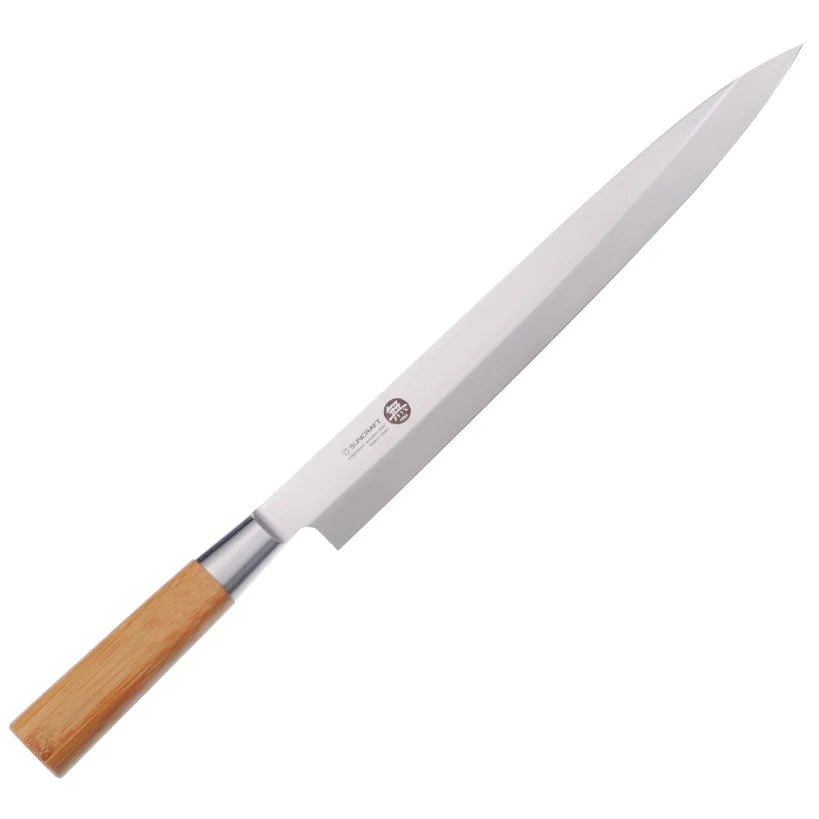 Suncraft Coltello Classico Yanagiba per sashimi sushi martellato damascato 21cm VG10