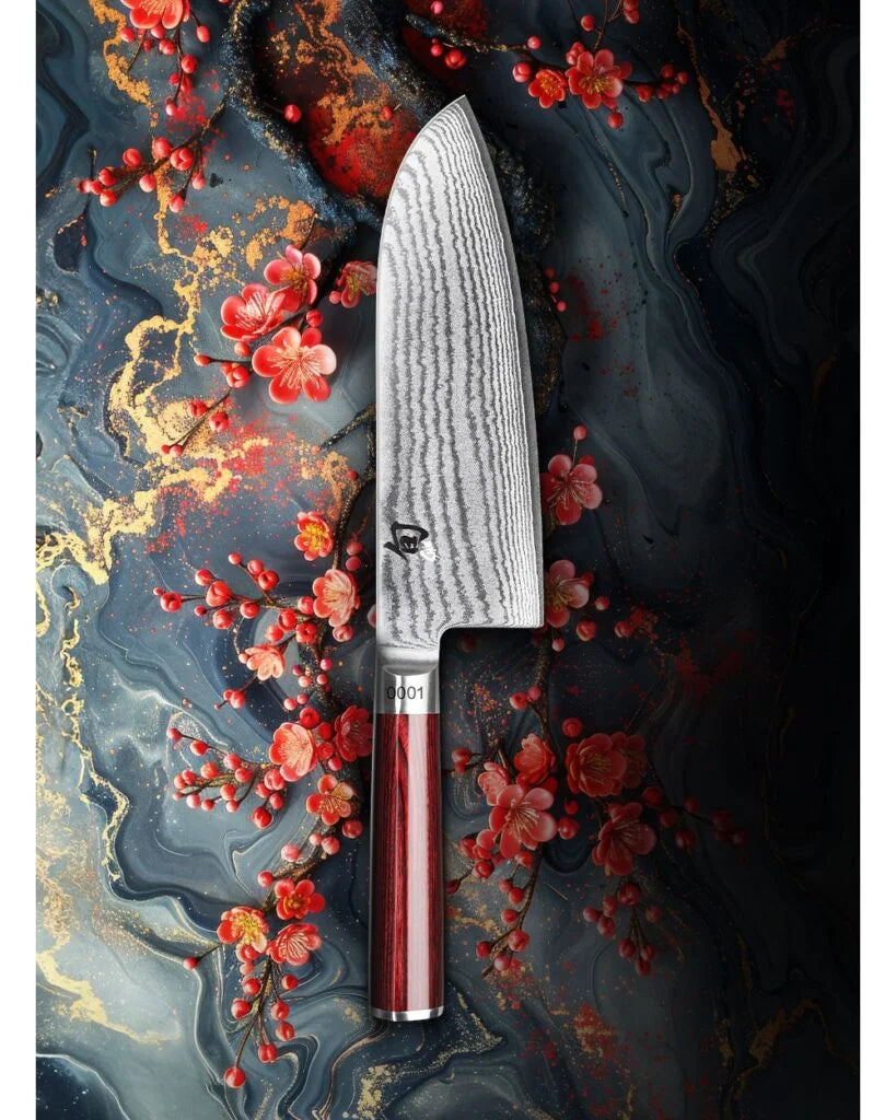 Kai Shun Santoku Grande rosso cm 19 DM-0717RD Edizione limitata numerata