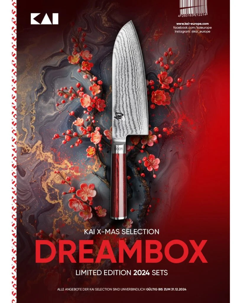 Kai Shun Santoku Grande rosso cm 19 DM-0717RD Edizione limitata numerata