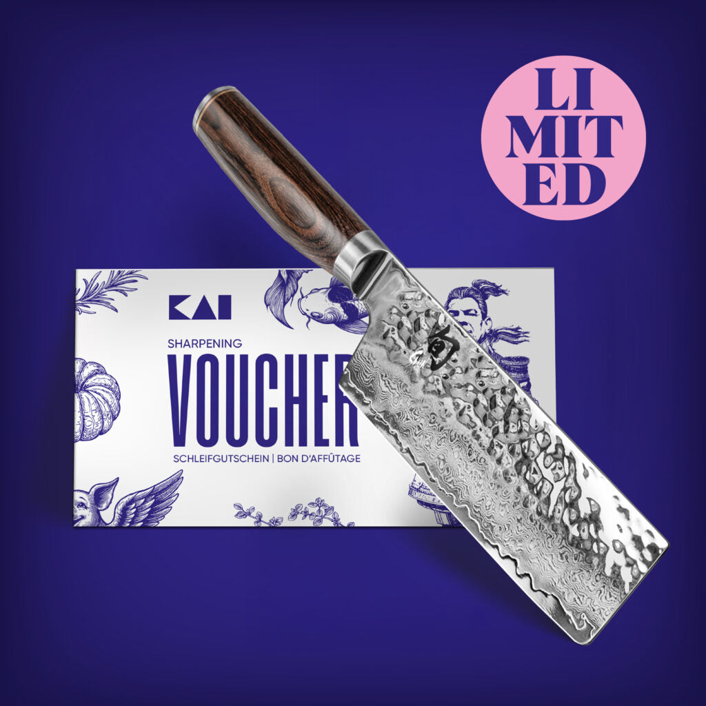 Kai Shun Premier Tim Malzer Nakiri LIMITED SET 2025 con voucher per affilatura gratuita KAI TDM1742-W25