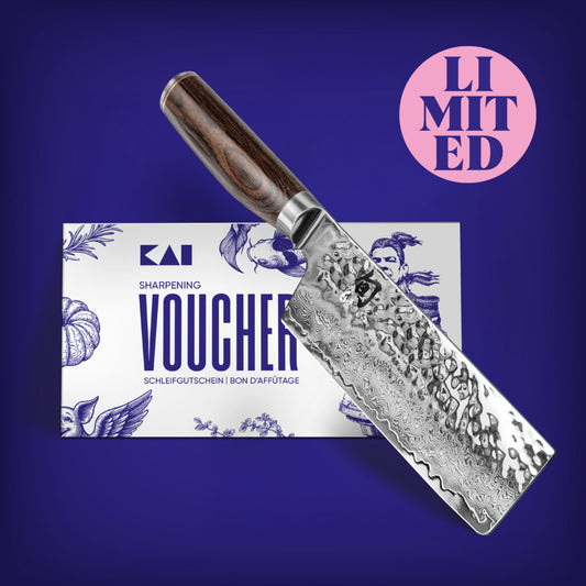 Kai Shun Premier Tim Malzer Nakiri LIMITED SET 2025 con voucher per affilatura gratuita KAI TDM1742-W25