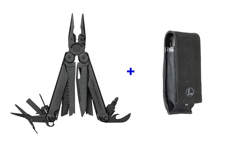 Leatherman pinza multiuso Wave + 18 utensili con fodero in nylon LTG832526