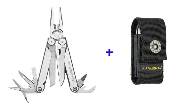 Leatherman Pinza multiuso Curl 15 utensili con fodero in nylon