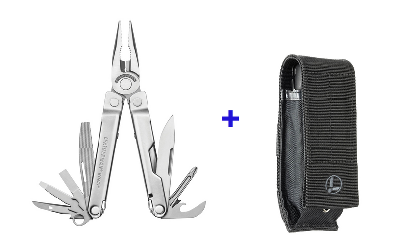 Leatherman pinza multiuso Bond 14 utensi con fodero in nylon