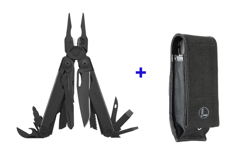 Leatherman pinza multiuso Surge 21 Black utensili con fodero in nylon LTG831333