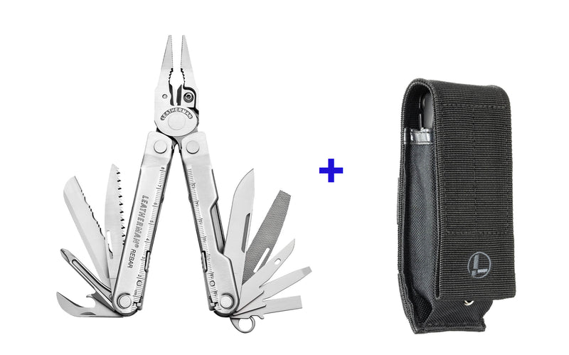 Leatherman pinza multiuso Rebar 17 utensili con fodero in nylon LTG831557