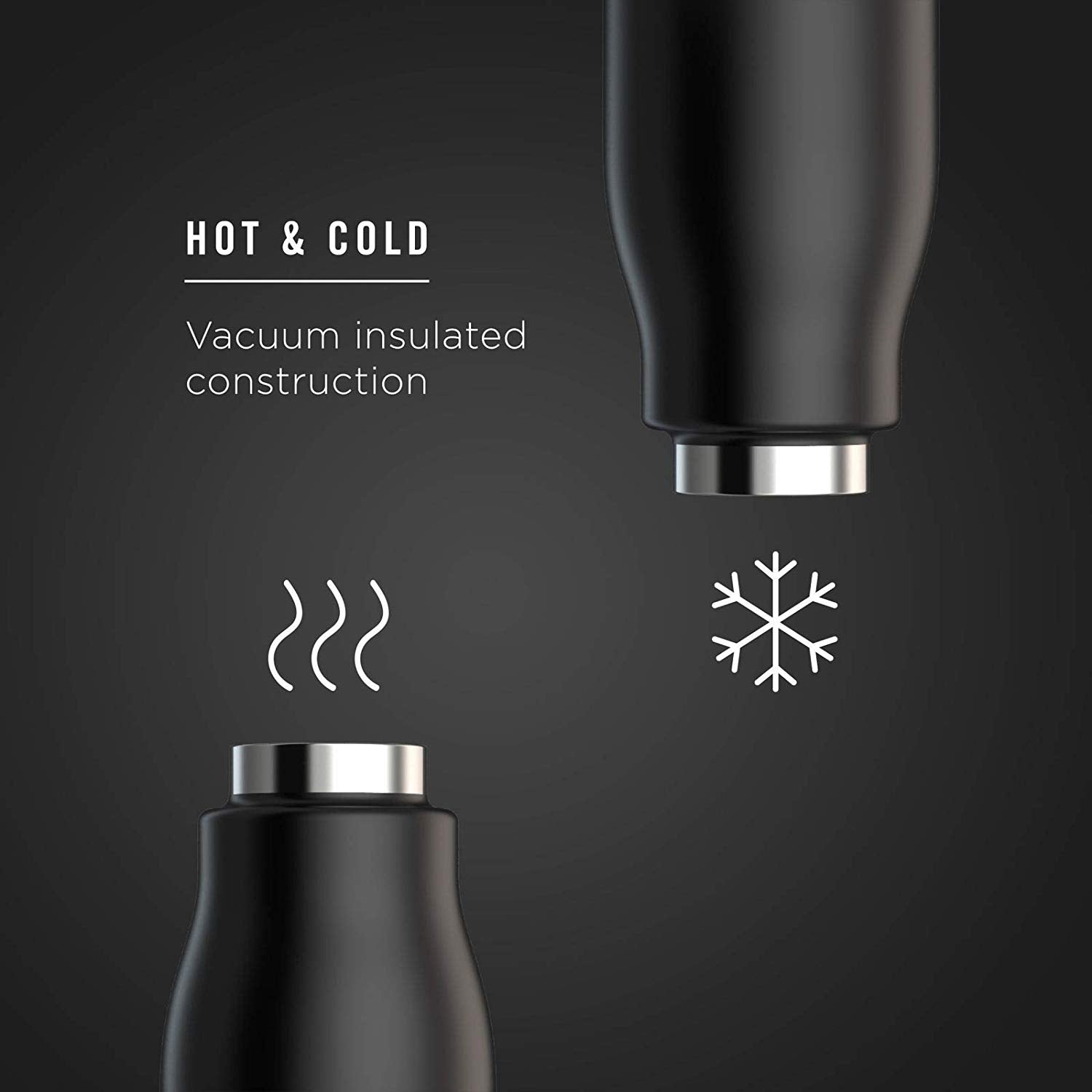 Zoku bottiglia termica grigia 500ml fino ore 40 freddo 12 caldo