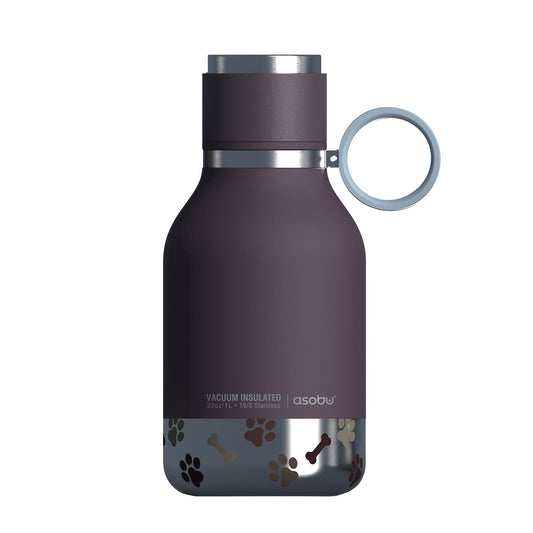 Asobu bottiglia termica con ciotola per cani Bordeaux AISDB1-BU