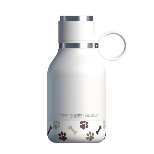 Asobu bottiglia termica con ciotola per cani bianca AISDB1-BCO