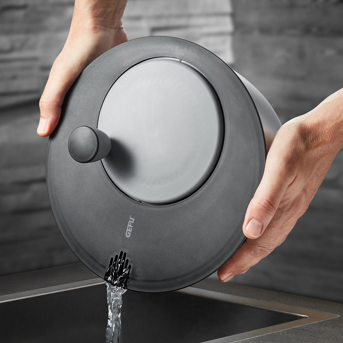 Centrifuga Per Insalata Navaris - Asciuga Verdure In Acciaio Inox Con 5 Dischi Per Tagliare - Foto 2