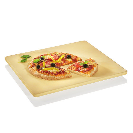 Piastra refrattaria per pizza Kuchenprofi 40x35,5x2,5 cm.