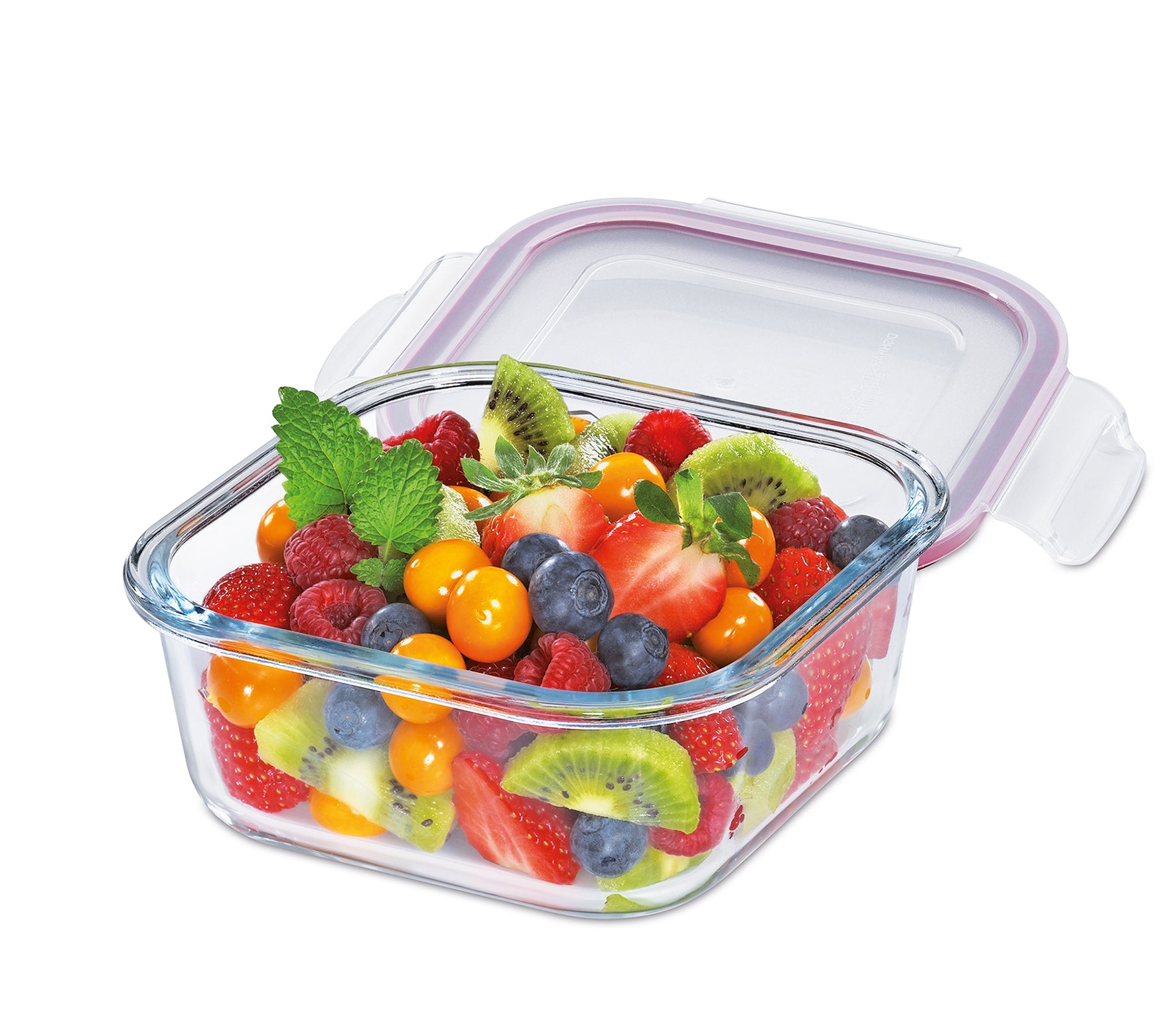Kuchenprofi Lunch box/contenitore vetro quadrato ermetico ml 800
