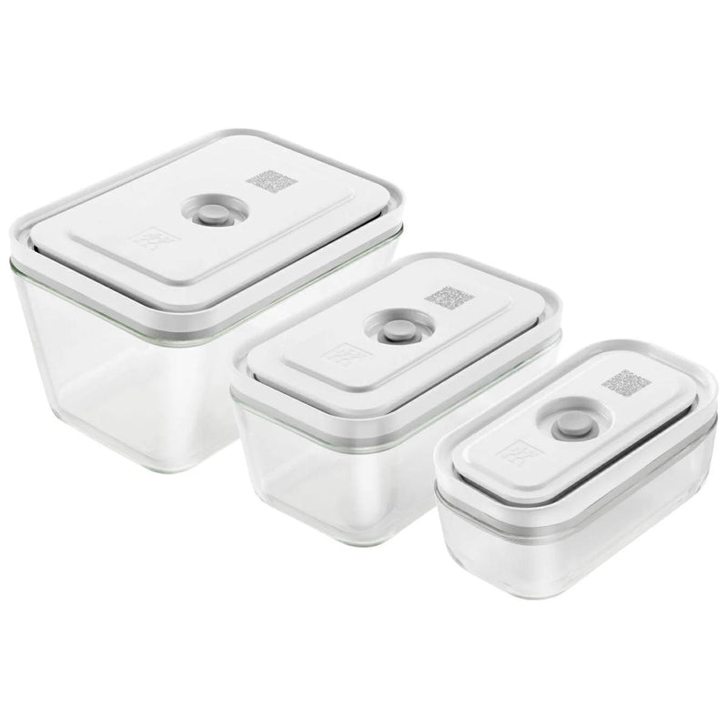 Zwilling Fresh & Save Set di 3 contenitori sottovuoto S/M/L in vetro