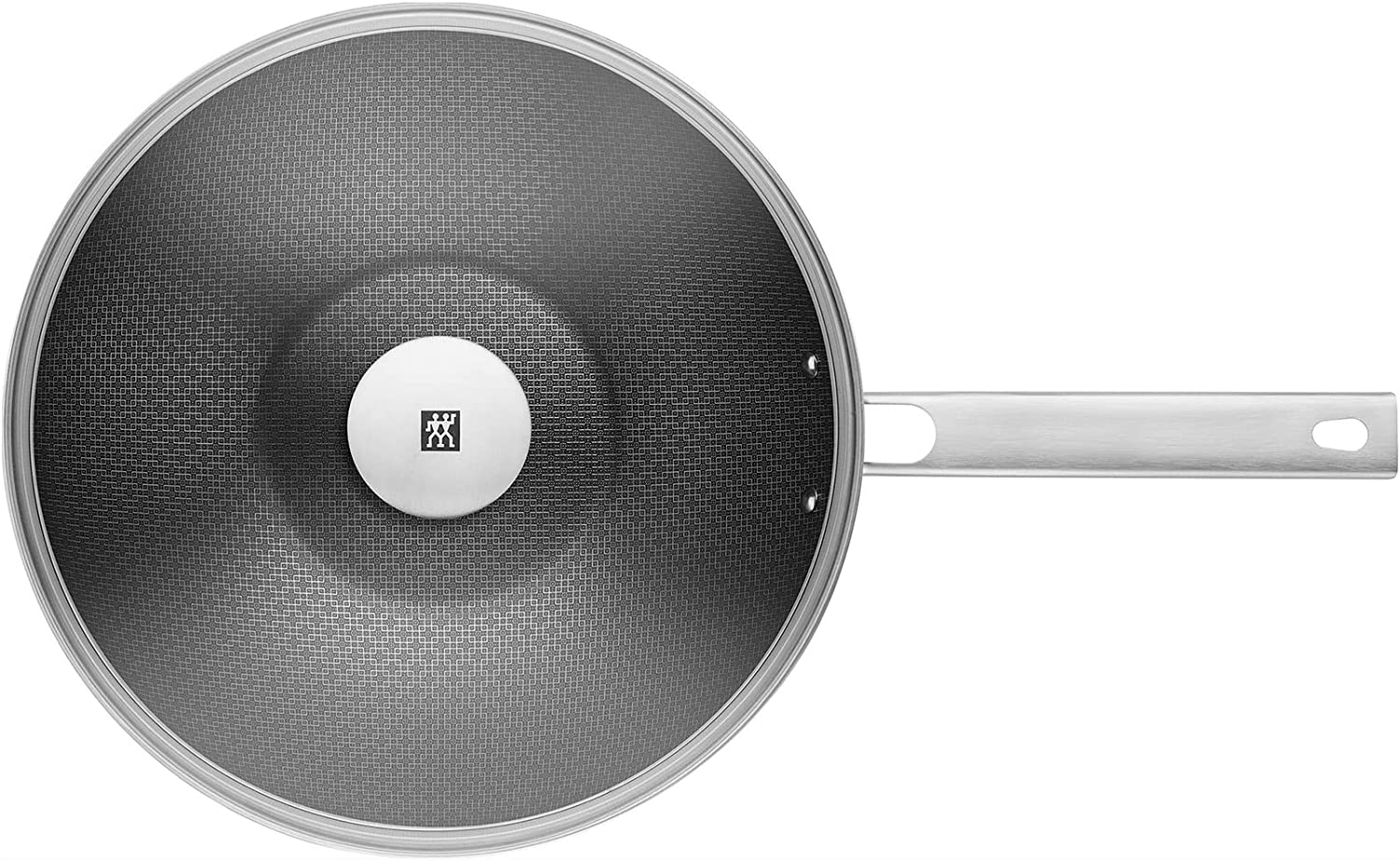 Wok Ibrido 34 Cm Antiaderente - Con Coperchio, Per Tutti I Piani Cottura (incluso Induzione), Versatile - Foto 5