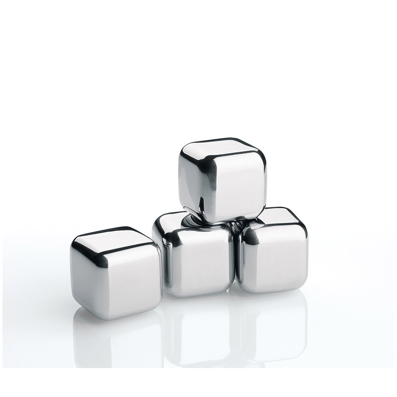 Cubetto inox refrigerante riutilizzabile confezione 4 pezzi