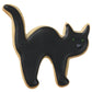 Stampino tagliabiscotti inox a forma di gatto Halloween 8 cm.
