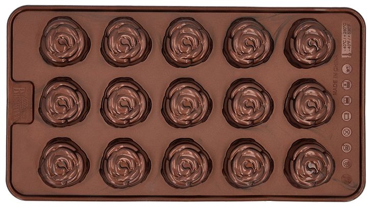 Birkmann stampi per 30 praline cioccolatini forma di rosa 252738