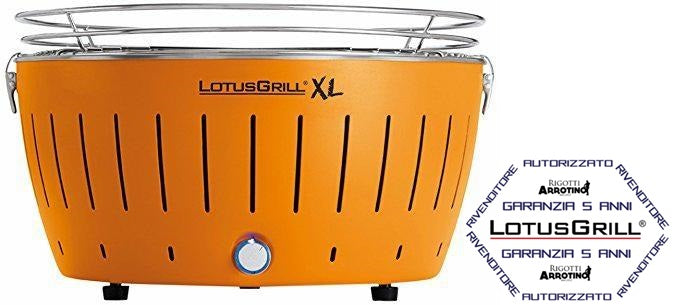 Lotus Grill XL Barbecue Portatile 2019 Arancio alimentazione USB