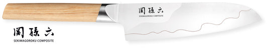 Kai Seki Magoroku Composite coltello santoku lama 17 cm MGC-0402