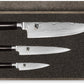 Kai Shun Set coltelli DMS300 da cucina damascati, lo spelucchino DM-700, il multiuso701, il trinciante da cuoco DM-0706