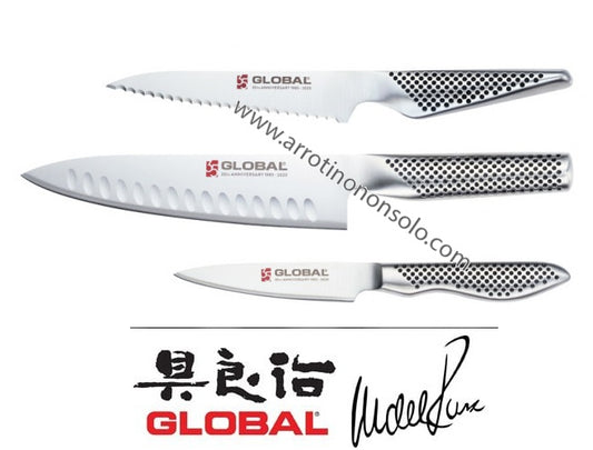 Set coltelli Global anniversario 35 anni ondulato 13,5cm 9/19 cm