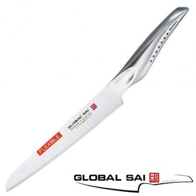 Coltello per filettare martellato Global SAI 17cm. SAI-M05