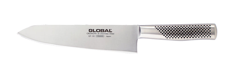 Global GF-33 Coltello da Cuoco 21 cm – Acciaio CROMOVA 18, Made in Japan