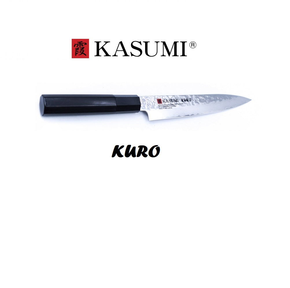 Kasumi Coltello Utility Kuro damasco martellato 15 cm K32015