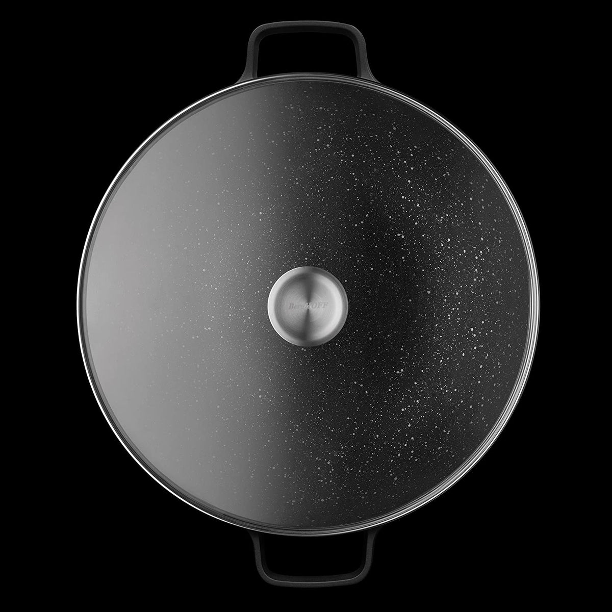 H&H Stone Grey Wok En Aluminium Avec Revêtement Antiadhésif Stone 20cm - Compatible Induction