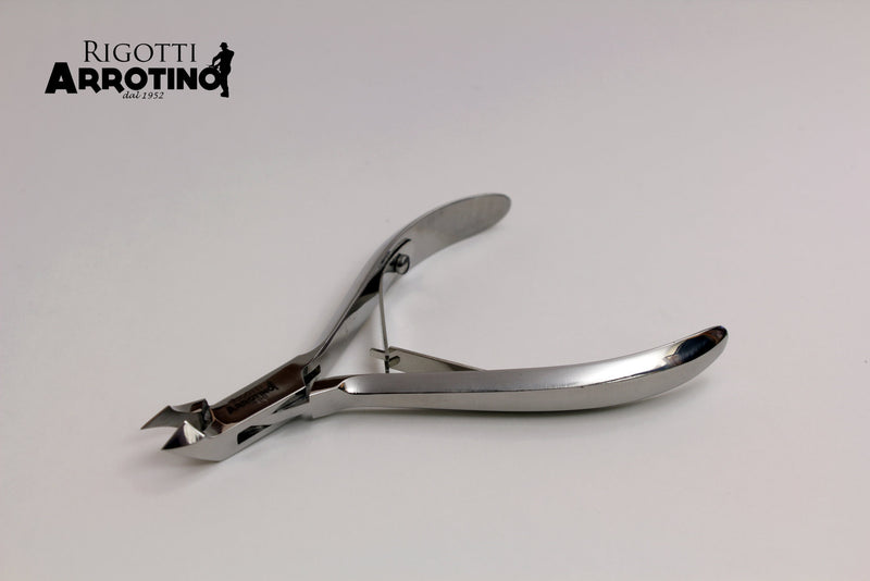 Tronchesino per cuticole acciaio inox lucido Rigotti lama mm.5