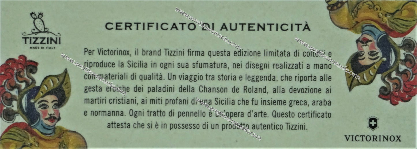 Victorinox Sicily Limited Edition Tizzini completa Classic 58mm.