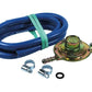 Kit regolatore pressione bombola gas + tubo 1,5 mt e fascette