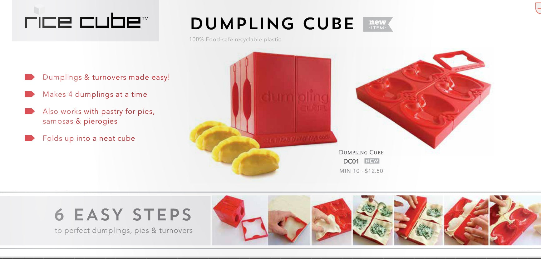 Dumpling Cube crea ravioli e fagottini Rice Cube DC01
