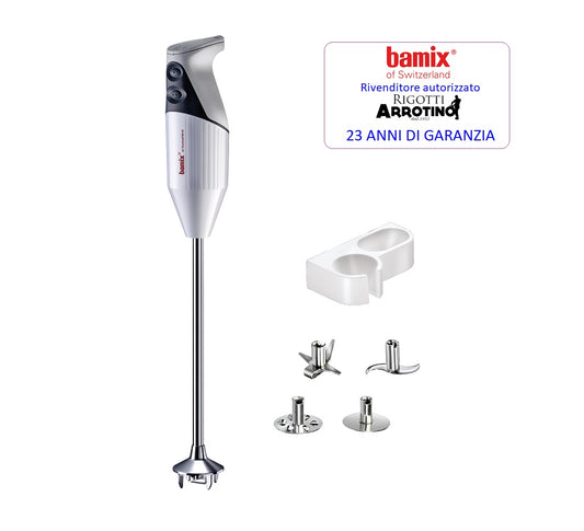 Bamix Gastro PRO-3 bianco 350 W - minipimer frullatore a immersione - Garanzia a vita sul motore.
