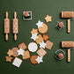 Marcato set biscotti per Natale quadrati +ricettario XPR-008-ORO