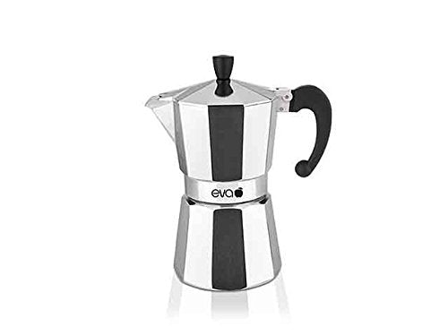 Moka macchina da caffè caffettiera alluminio 1 tazze EVA 020302