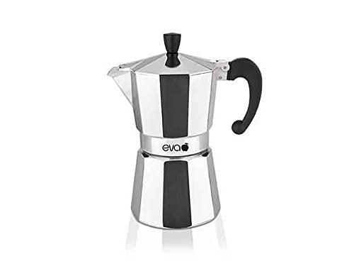 Moka macchina da caffè caffettiera alluminio 2 tazze EVA 020303