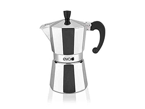 Moka macchina da caffè caffettiera alluminio 3 tazze EVA 020304