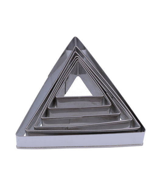 Set di sei tagliapasta a triangolo in acciaio inox